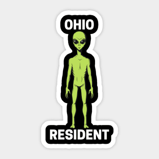 Ohio Resident Alien Meme Sticker
